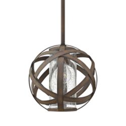 Hinkley Carson 10" Wide Vintage Iron Outdoor Mini Pendant