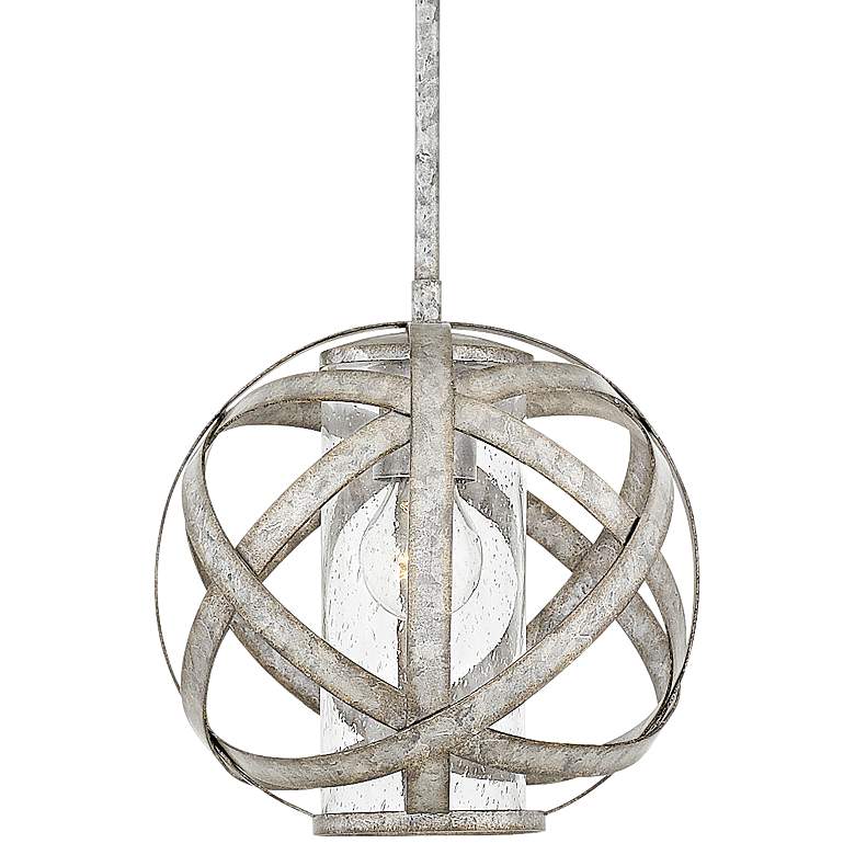 Hinkley Carson 10&quot; Wide Weathered Zinc Outdoor Mini Pendant