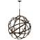 Hinkley Carson 26 1/2" Wide Vintage Iron 5-Light Chandelier