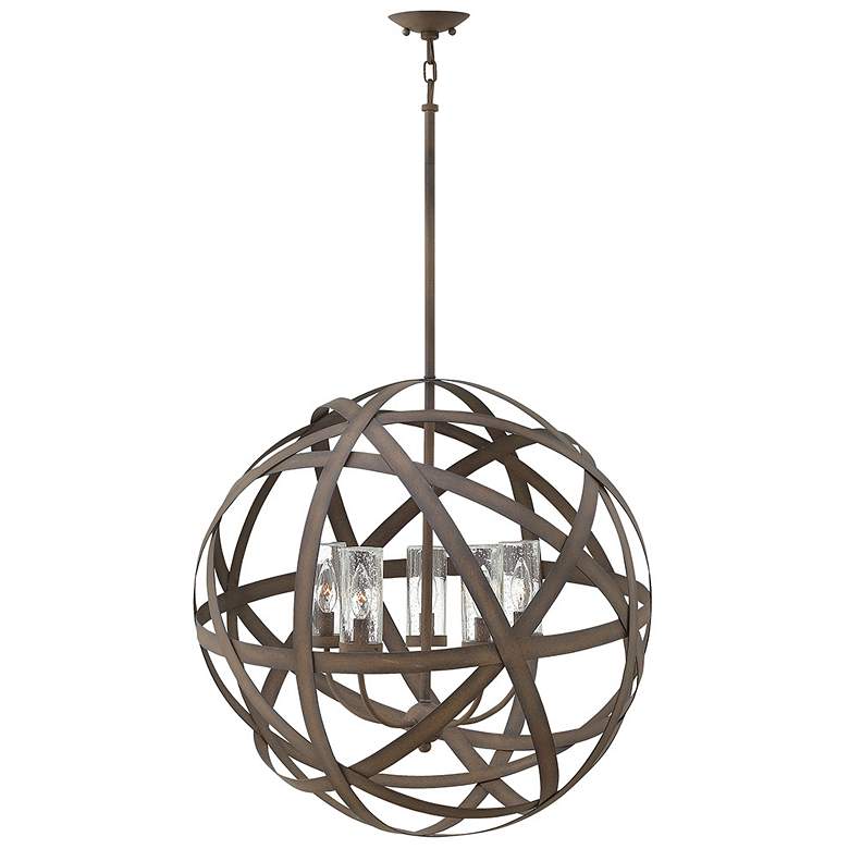 Image 2 Hinkley Carson 26 1/2" Wide Vintage Iron 5-Light LED Pendant