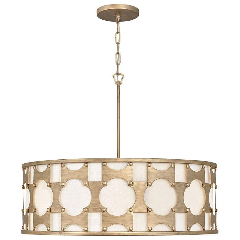 Image 1 Hinkley Carter 28 1/2" Wide Burnished Gold Drum Chandelier
