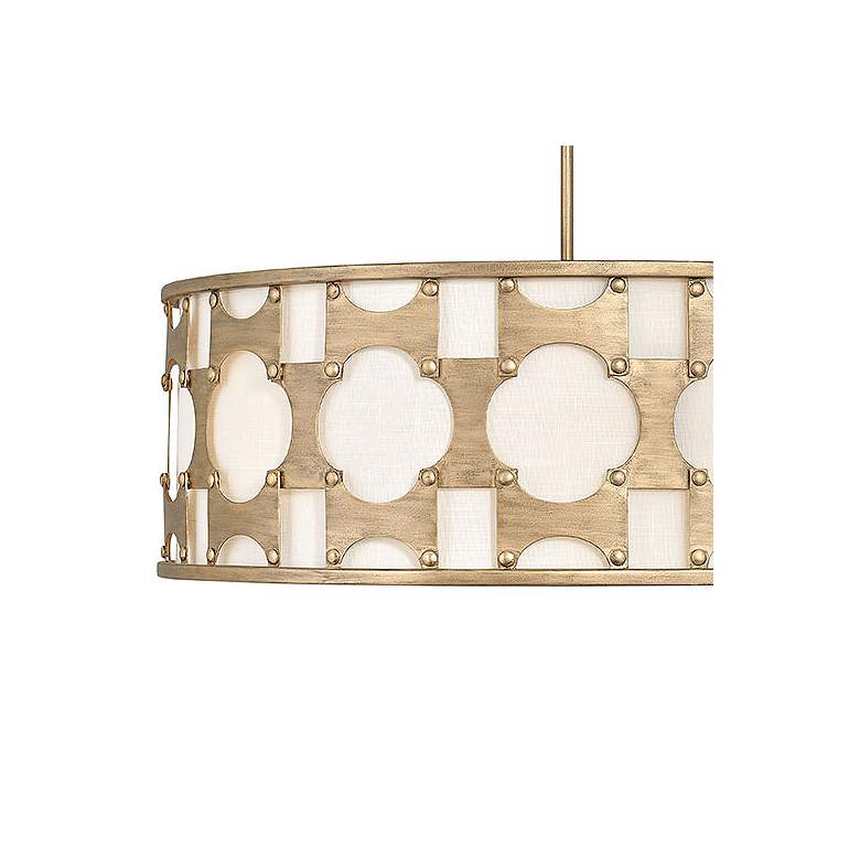 Image 2 Hinkley Carter 28 1/2" Wide Burnished Gold Drum Chandelier more views