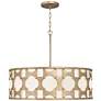 2_Hinkley Carter 28 1/2" Wide Burnished Gold Drum Chandelier more views