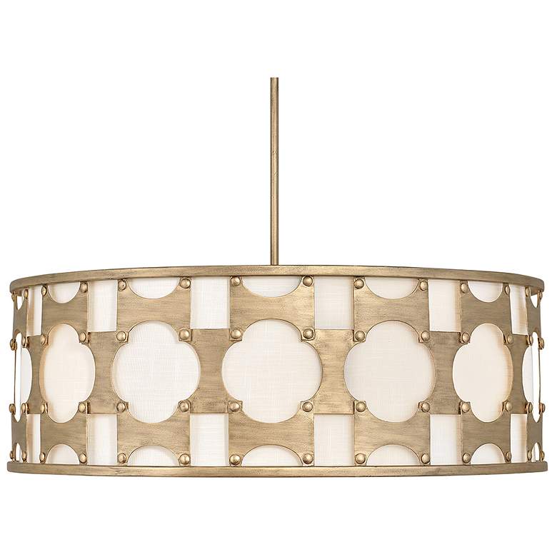 Image 3 Hinkley Carter 28 1/2" Wide Burnished Gold Drum Chandelier more views