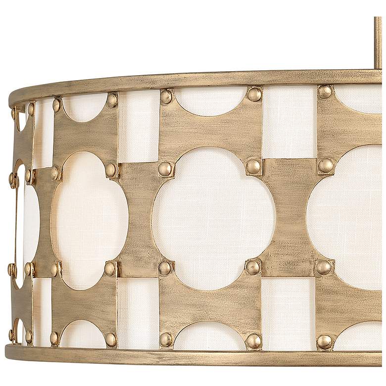 Image 4 Hinkley Carter 28 1/2" Wide Burnished Gold Drum Chandelier more views