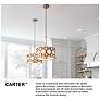 6_Hinkley Carter 28 1/2" Wide Burnished Gold Drum Chandelier more views