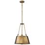 1_Hinkley Cartwright 15 1/2" Wide Rustic Brass Drum Pendant Chandelier