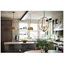 3_Hinkley Cartwright 15 1/2" Wide Rustic Brass Drum Pendant Chandelier more views