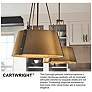 5_Hinkley Cartwright 15 1/2" Wide Rustic Brass Drum Pendant Chandelier more views