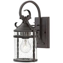 Hinkley Casa 13&quot; High Traditional Olde Black Outdoor Wall Light