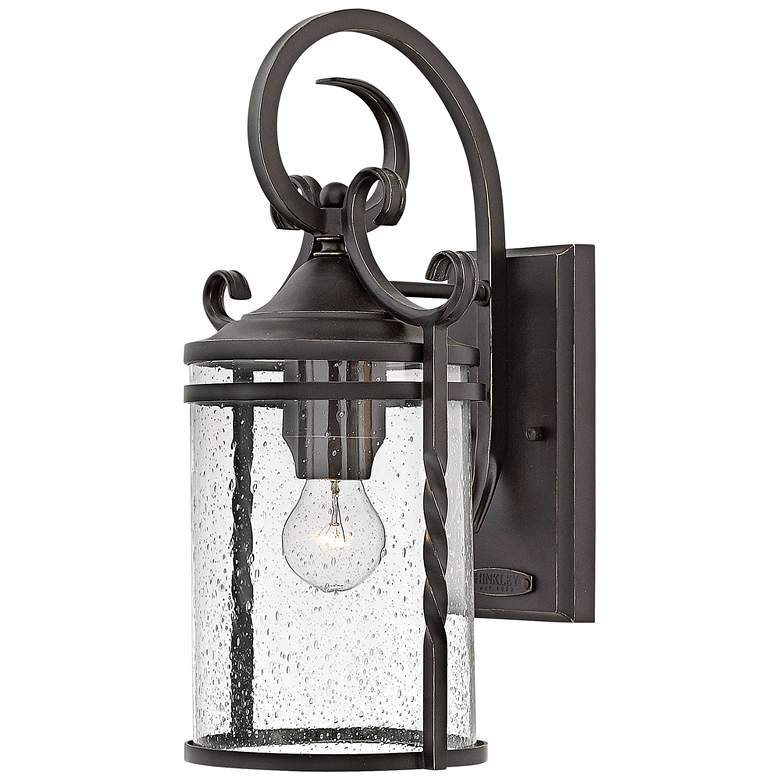 Image 2 Hinkley Casa 17 1/2" High Olde Black Outdoor Wall Light
