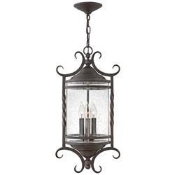 Hinkley Casa 23 1/4&quot; High Olde Black Traditional Outdoor Hanging Light