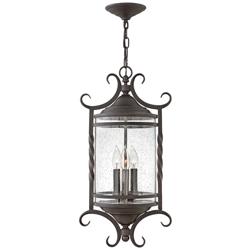 Hinkley Casa 23 1/4" High Olde Black Traditional Outdoor Hanging Light