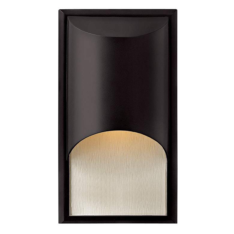 Image 1 Hinkley Cascade 14 1/2 inch High Satin Black Outdoor Wall Light