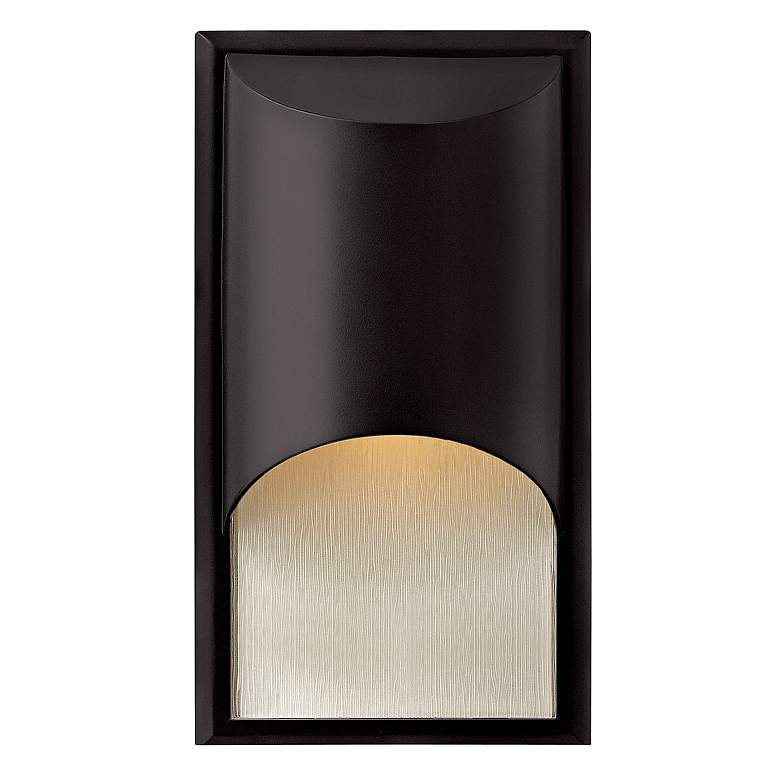 Image 1 Hinkley Cascade 14 1/2" High Satin Black Outdoor Wall Light