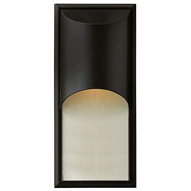 Hinkley Cascade 18" High Satin Black Modern Outdoor Wall Light