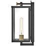 5_Hinkley Catalina 16" High Black and Clear Glass Outdoor Wall Light more views