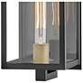7_Hinkley Catalina 16" High Black and Clear Glass Outdoor Wall Light more views