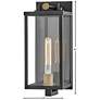 Hinkley Catalina 16" High Black and Clear Glass Outdoor Wall Light