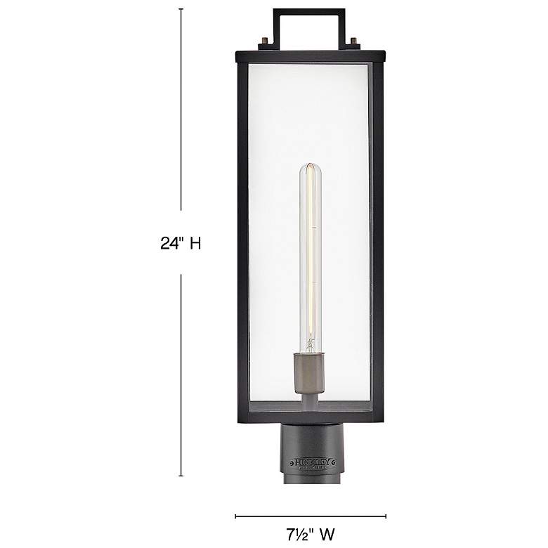Image 3 Hinkley Catalina 23 1/2" High Black Outdoor Post Light more views