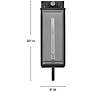 3_Hinkley Catalina 30" High Black Outdoor Wall Light more views