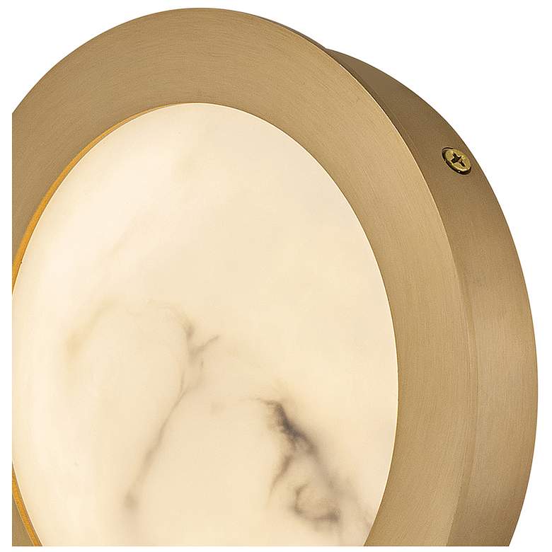 Image 4 Hinkley Cava 7 1/4" High Lacquered Brass LED Wall Sconce more views