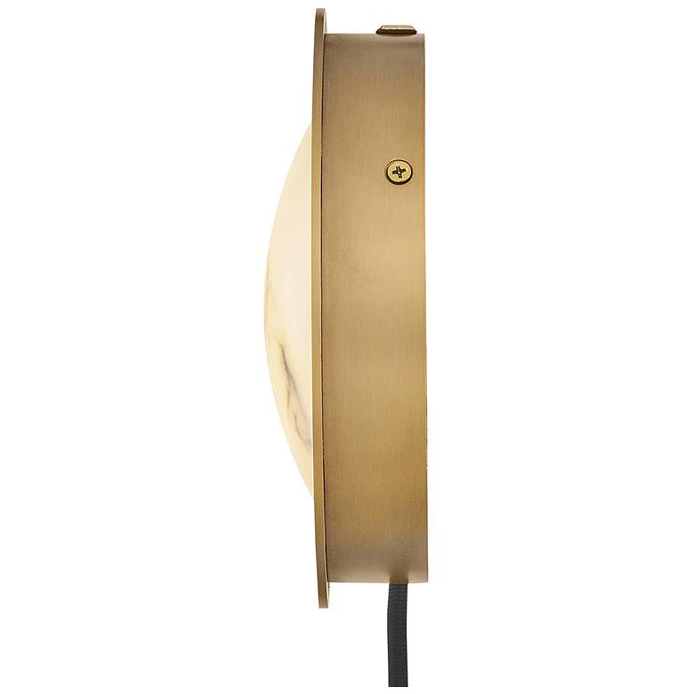 Image 5 Hinkley Cava 7 1/4" High Lacquered Brass LED Wall Sconce more views