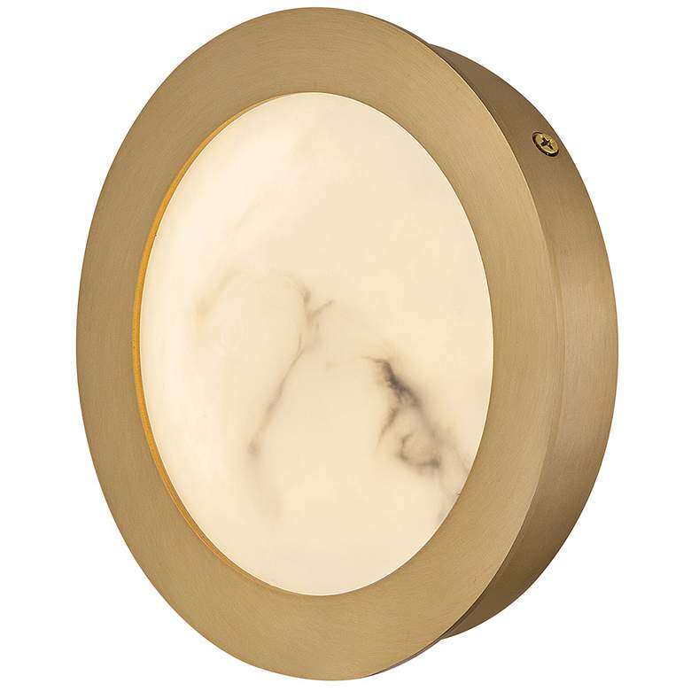 Image 6 Hinkley Cava 7 1/4" High Lacquered Brass LED Wall Sconce more views