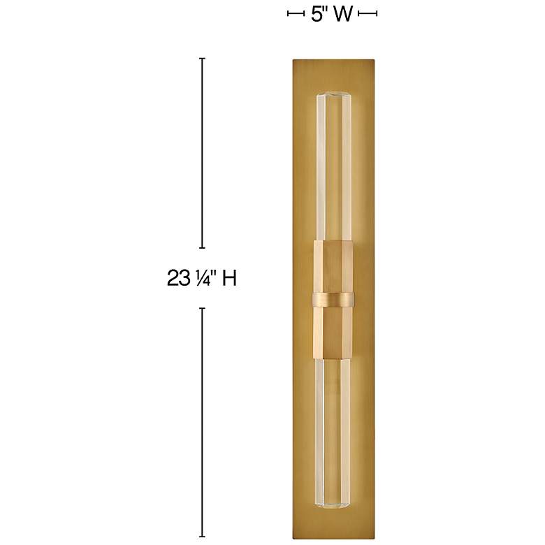 Image 4 Hinkley Cecily 23 1/4" High Heritage Brass LED Wall Sconce more views