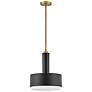 1_Hinkley Cedric 13" Wide Black Pendant Light