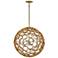Hinkley Centric 28" Wide Burnished Gold 6-Light Orb Pendant