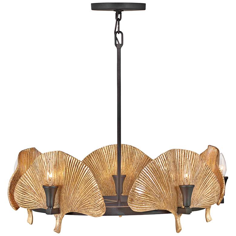 Image 2 Hinkley Cera 28"W Museum Bronze and Gold 10-Light Chandelier