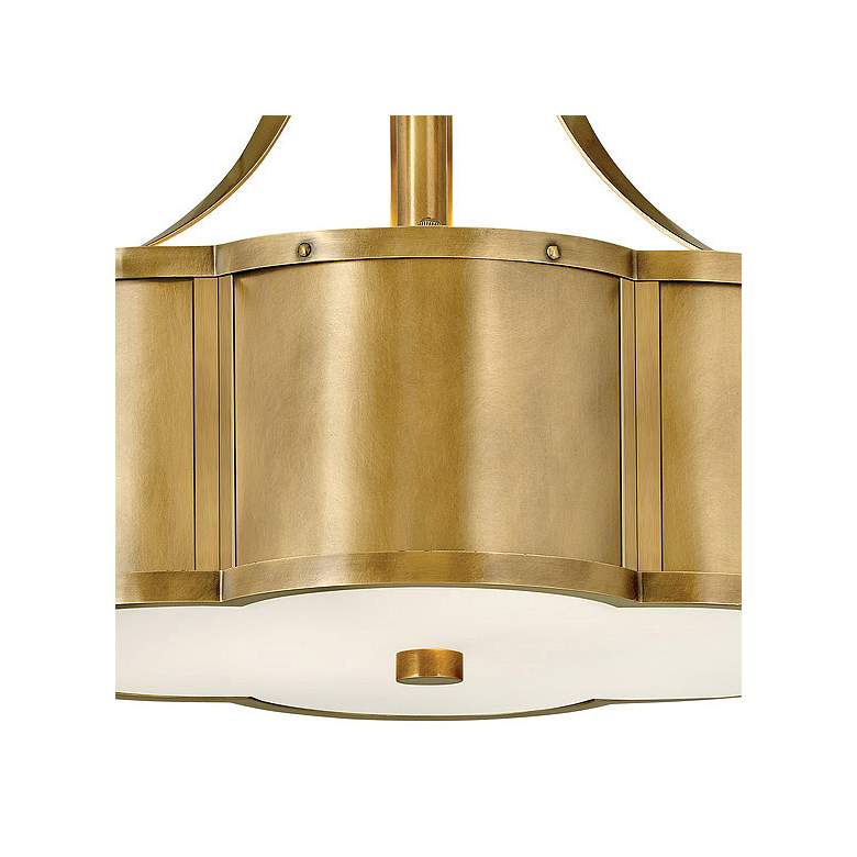 Image 3 Hinkley Chance 14 1/4" Heritage Brass Semi-Flush Mount Ceiling Light more views