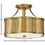 4_Hinkley Chance 14 1/4" Heritage Brass Semi-Flush Mount Ceiling Light more views