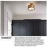 6_Hinkley Chance 14 1/4" Heritage Brass Semi-Flush Mount Ceiling Light more views