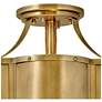 7_Hinkley Chance 14 1/4" Heritage Brass Semi-Flush Mount Ceiling Light more views