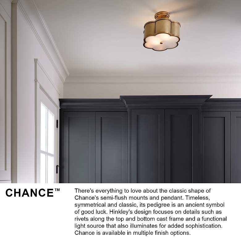 Image 5 Hinkley Chance 14 1/4" Wide Polished Nickel Ceiling Light more views