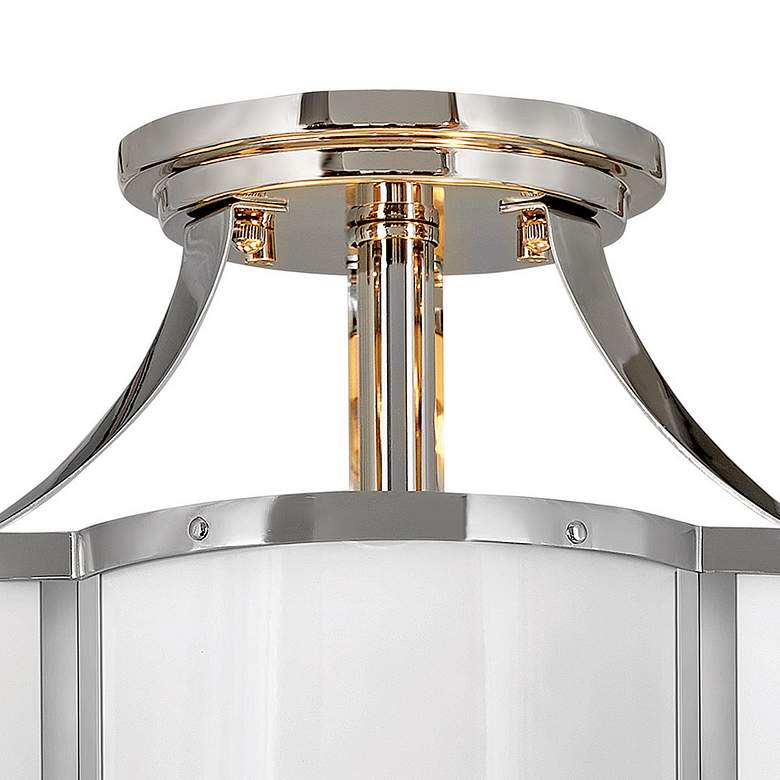 Image 6 Hinkley Chance 14 1/4" Wide Polished Nickel Ceiling Light more views