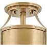 4_Hinkley Chance 18" Heritage Brass 3-Light Semi-Flush Ceiling Light more views