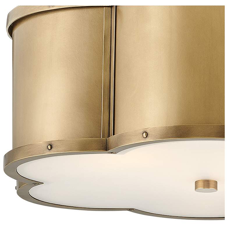 Image 5 Hinkley Chance 18" Heritage Brass 3-Light Semi-Flush Ceiling Light more views