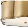 5_Hinkley Chance 18" Heritage Brass 3-Light Semi-Flush Ceiling Light more views