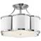 Hinkley Chance 18" Wide Polished Nickel Ceiling Light