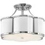 3_Hinkley Chance 18" Wide Polished Nickel Ceiling Light more views