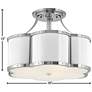 4_Hinkley Chance 18" Wide Polished Nickel Ceiling Light more views