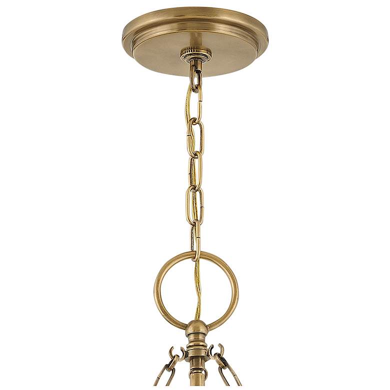 Image 6 Hinkley Chance 22" Wide Cloverleaf Profile Heritage Brass Chandelier more views