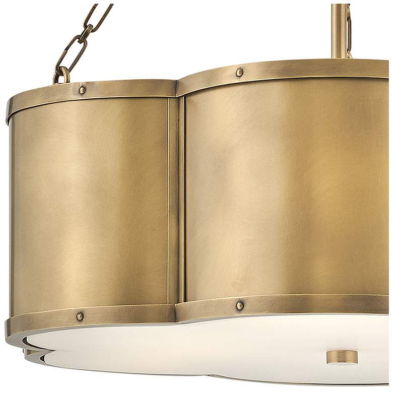 Image 7 Hinkley Chance 22" Wide Cloverleaf Profile Heritage Brass Chandelier more views
