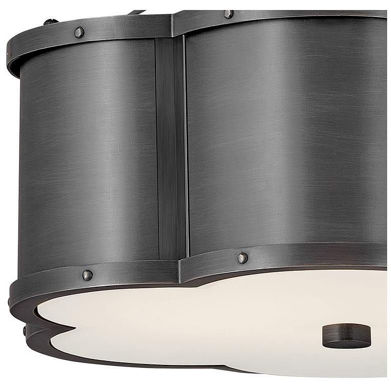 Image 7 Hinkley Chance Collection 14 1/4" Wide Blackened Brass Ceiling Light more views