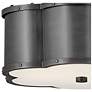 7_Hinkley Chance Collection 14 1/4" Wide Blackened Brass Ceiling Light more views