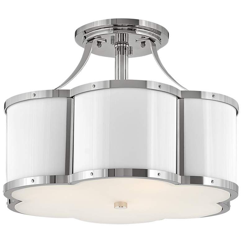 Image 3 Hinkley- Chance Medium Semi-flush Mount- 18" Polished Nickel more views