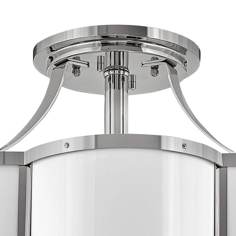 Image 5 Hinkley- Chance Medium Semi-flush Mount- 18" Polished Nickel more views